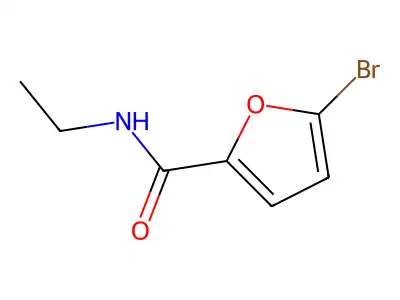 5-bromo-N-ethylfuran-2-carboxamide structure