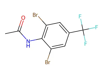 2',6'-Dibromo-4'-(trifluoromethyl)acetanilide structure