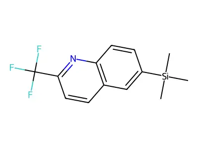 2-(Trifluoromethyl)-6-(trimethylsilyl)quinoline structure