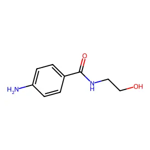4-amino-N-(2-hydroxyethyl)benzamide structure