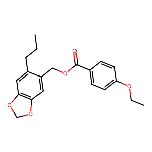 (6-Propyl-1,3-benzodioxol-5-yl)methyl 4-ethoxybenzoate structure