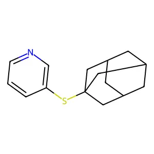3-(1-Adamantylsulfanyl)pyridine structure