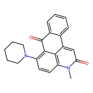 3-methyl-6-(piperidin-1-yl)-2H-naphtho[1,2,3-de]quinoline-2,7(3H)-dione structure