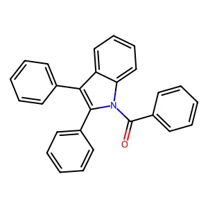 (2,3-Diphenylindol-1-yl)phenylmethanone structure
