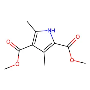 3,5-Dimethyl-1H-pyrrole-2,4-dicarboxylic acid dimethyl ester structure