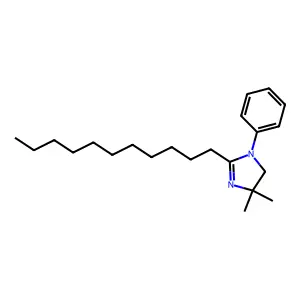 4,5-Dihydro-4,4-dimethyl-1-phenyl-2-undecyl-1H-imidazole structure