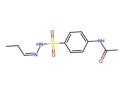 N-[4-[(propylideneamino)sulfamoyl]phenyl]acetamide structure
