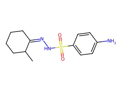 4-amino-N-[(2-methylcyclohexylidene)amino]benzenesulfonamide structure