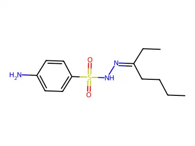 4-amino-N-(heptan-3-ylideneamino)benzenesulfonamide structure