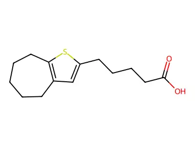 5-{4H,5H,6H,7H,8H-Cyclohepta[B]thiophen-2-YL}pentanoic acid structure