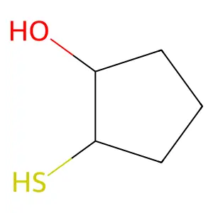 trans-(1R,2R)-2-sulfanylcyclopentan-1-ol structure