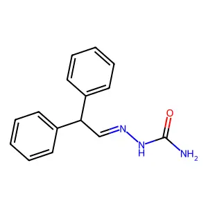 2-(2,2-Diphenylethylidene)hydrazinecarboxamide structure