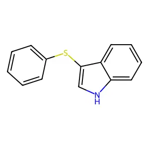3-Phenylthioindole structure