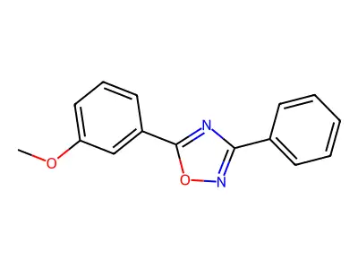 5-(3-Methoxyphenyl)-3-phenyl-1,2,4-oxadiazole structure