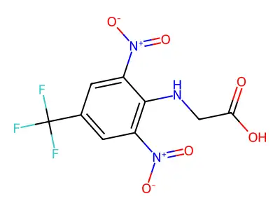 (2,6-Dinitro-4-(trifluoromethyl)phenyl)glycine structure