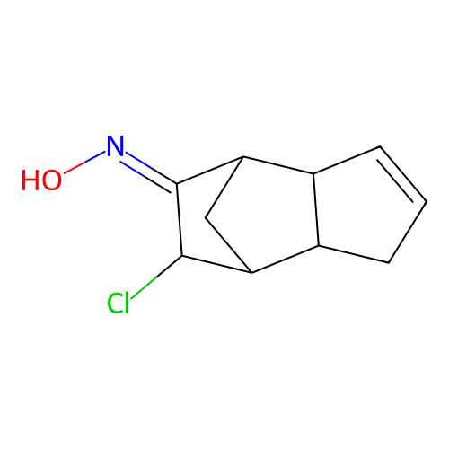 (NZ)-N-(9-chloro-8-tricyclo[5.2.1.02,6]dec-4-enylidene)hydroxylamine structure