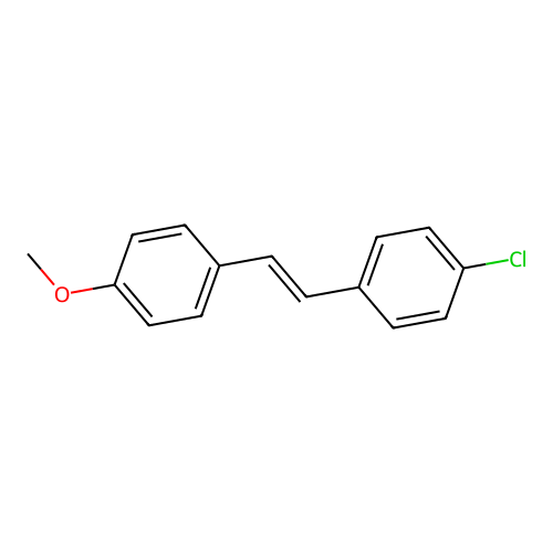 Benzene, 1-chloro-4-[(1E)-2-(4-methoxyphenyl)ethenyl]- structure