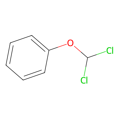 Dichloromethyl phenyl ether structure