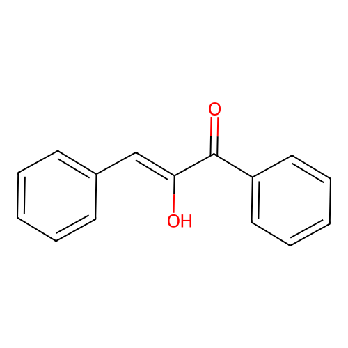 (Z)-2-hydroxy-1,3-diphenylprop-2-en-1-one structure