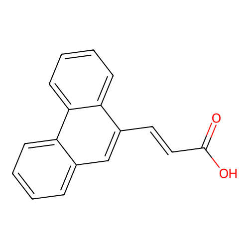 beta-(9-Phenanthryl)acrylic acid structure