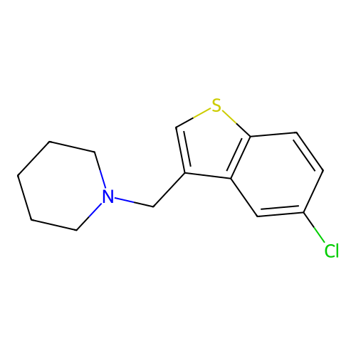 1-[(5-Chloro-1-benzothiophen-3-yl)methyl]piperidine structure