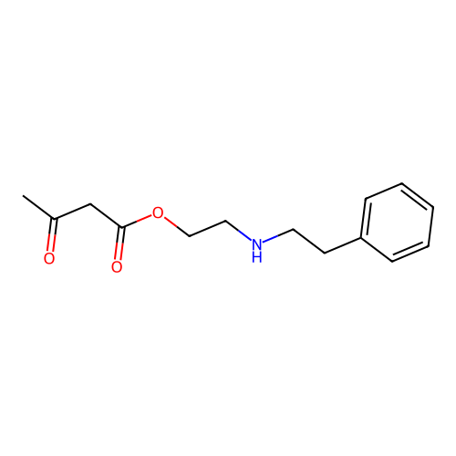 2-(2-Phenylethylamino)ethyl 3-oxobutanoate structure