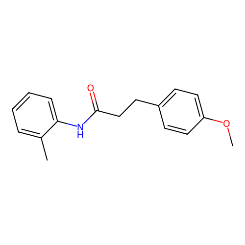 3-(4-methoxyphenyl)-N-(2-methylphenyl)propanamide structure