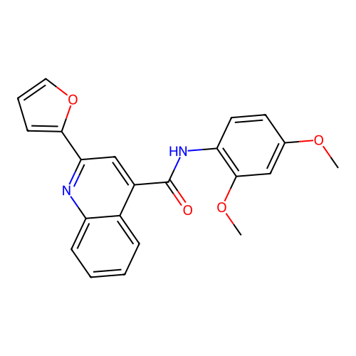 N-(2,4-dimethoxyphenyl)-2-(furan-2-yl)quinoline-4-carboxamide structure