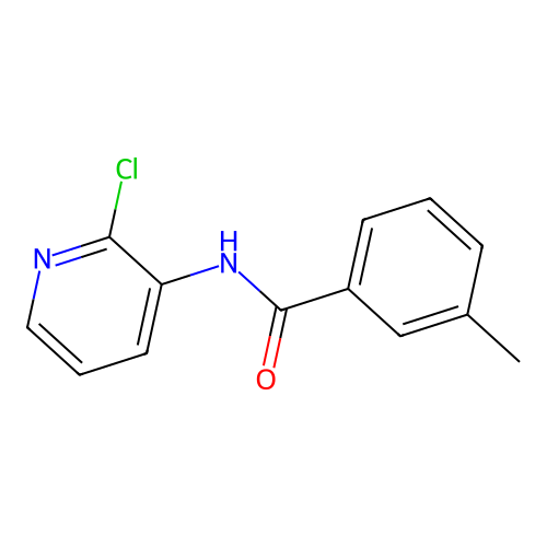 N-(2-chloropyridin-3-yl)-3-methylbenzamide structure