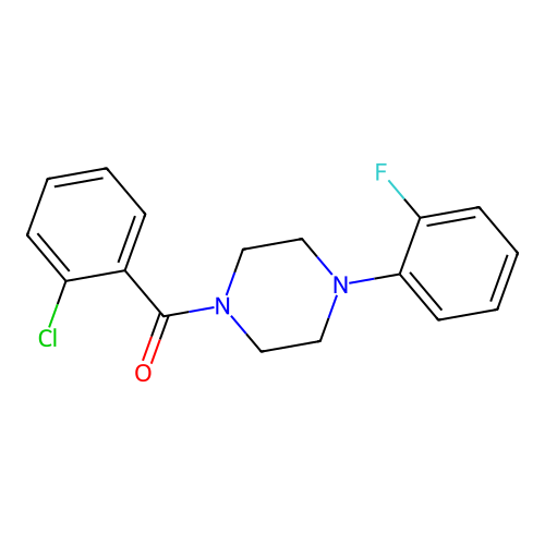 (2-Chlorophenyl)[4-(2-fluorophenyl)piperazin-1-yl]methanone structure