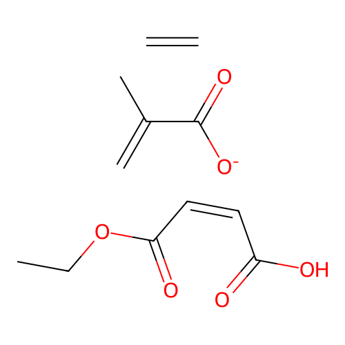 ethene;(Z)-4-ethoxy-4-oxobut-2-enoic acid;2-methylprop-2-enoate structure
