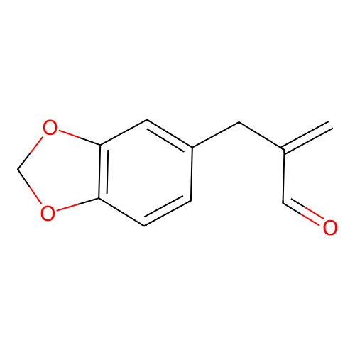 alpha-Methylene-1,3-benzodioxole-5-propanal structure