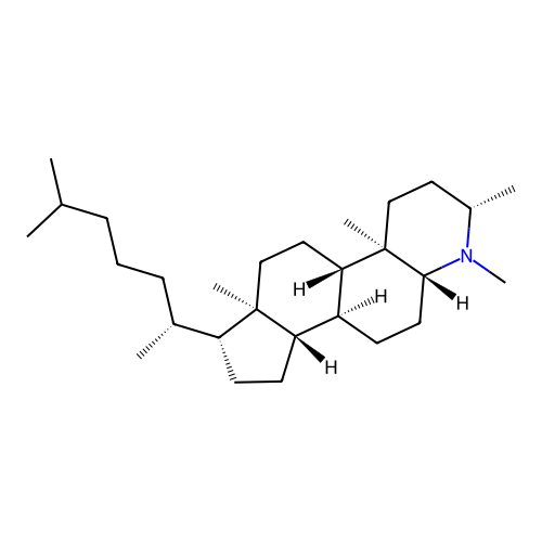 3beta,4-Dimethyl-4-aza-5alpha-cholestane structure
