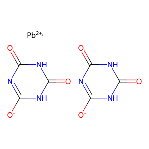 1,3,5-triazine-2,4,6(1h,3h,5h)-trione, lead salt structure