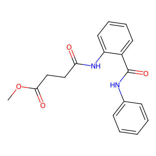 Methyl 4-oxo-4-[2-(phenylcarbamoyl)anilino]butanoate structure