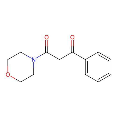 1-Morpholin-4-yl-3-phenyl-propan-1,3-dione structure