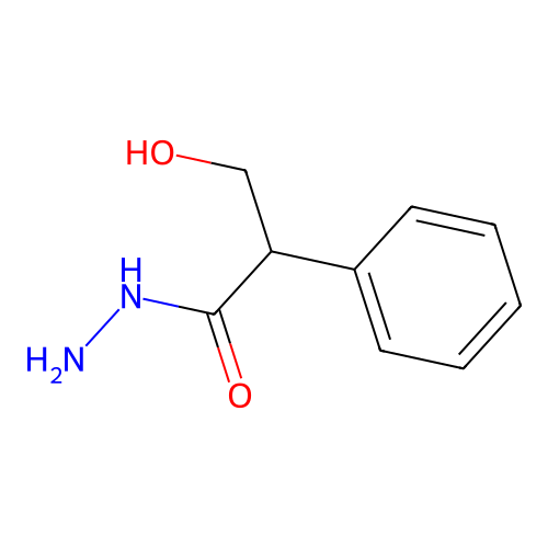 3-Hydroxy-2-phenyl-propanehydrazide structure