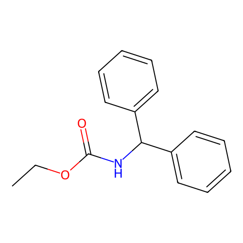 Ethyl benzhydrylcarbamate structure