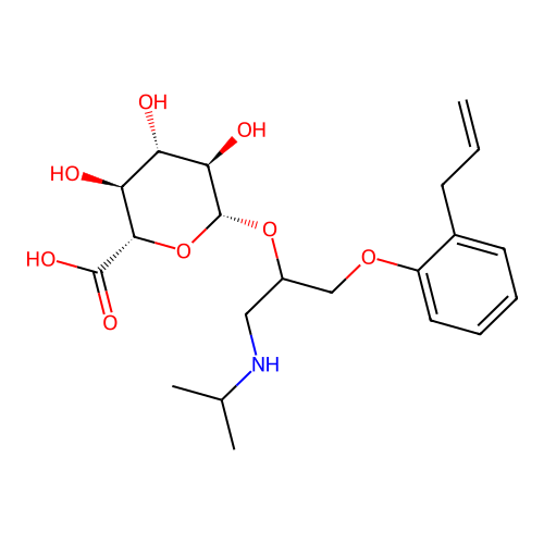 Alprenolol glucuronide structure