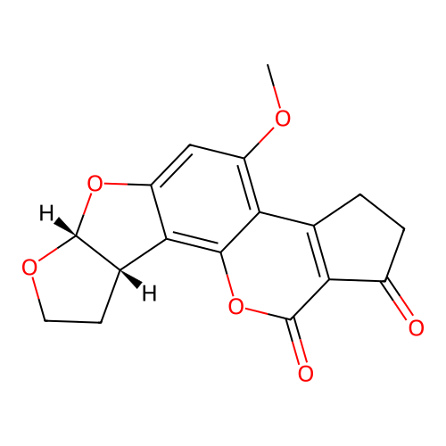 Aflatoxin B2 structure