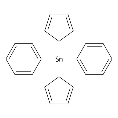 Dicyclopentadienyldiphenyltin structure