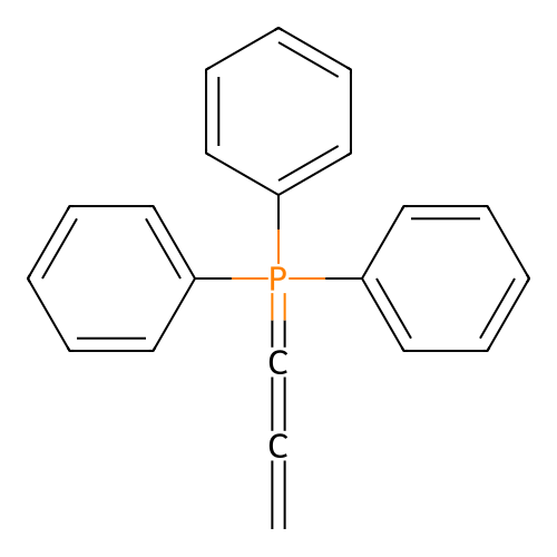 Phosphonium, triphenyl-1,2-propadienyl-, bromide structure