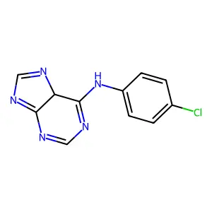 N-(4-氯苯基)-5H-嘌呤-6-胺 structure