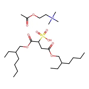 Choline mixture with docusic acid structure