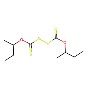 O-butan-2-yl (butan-2-yloxycarbothioyldisulfanyl)methanethioate structure