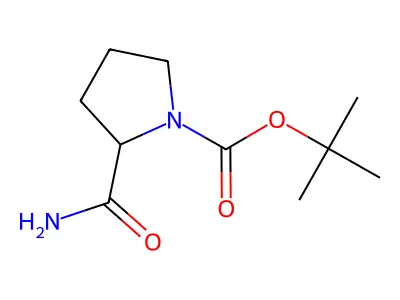tert-Butyl 2-carbamoylpiperidine-1-carboxylate structure