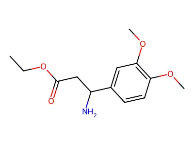 Ethyl 3-amino-3-(3,4-dimethoxyphenyl)propanoate structure