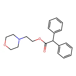 Acetic acid, 2,2-diphenyl-, 2-morpholinoethyl ester structure