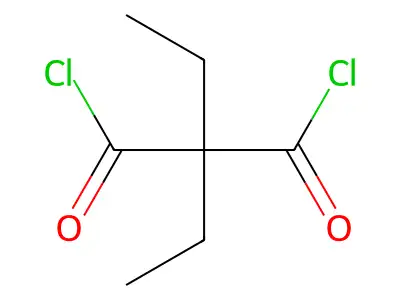 Diethylmalonyl dichloride structure