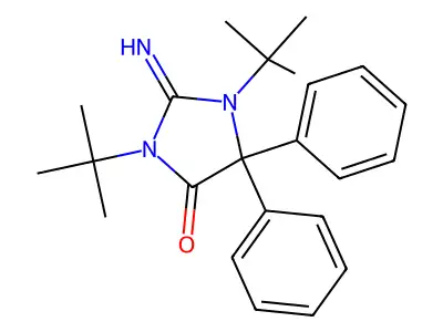 1,3-Di(tert-butyl)-2-imino-5,5-diphenyl-4-imidazolidinone structure